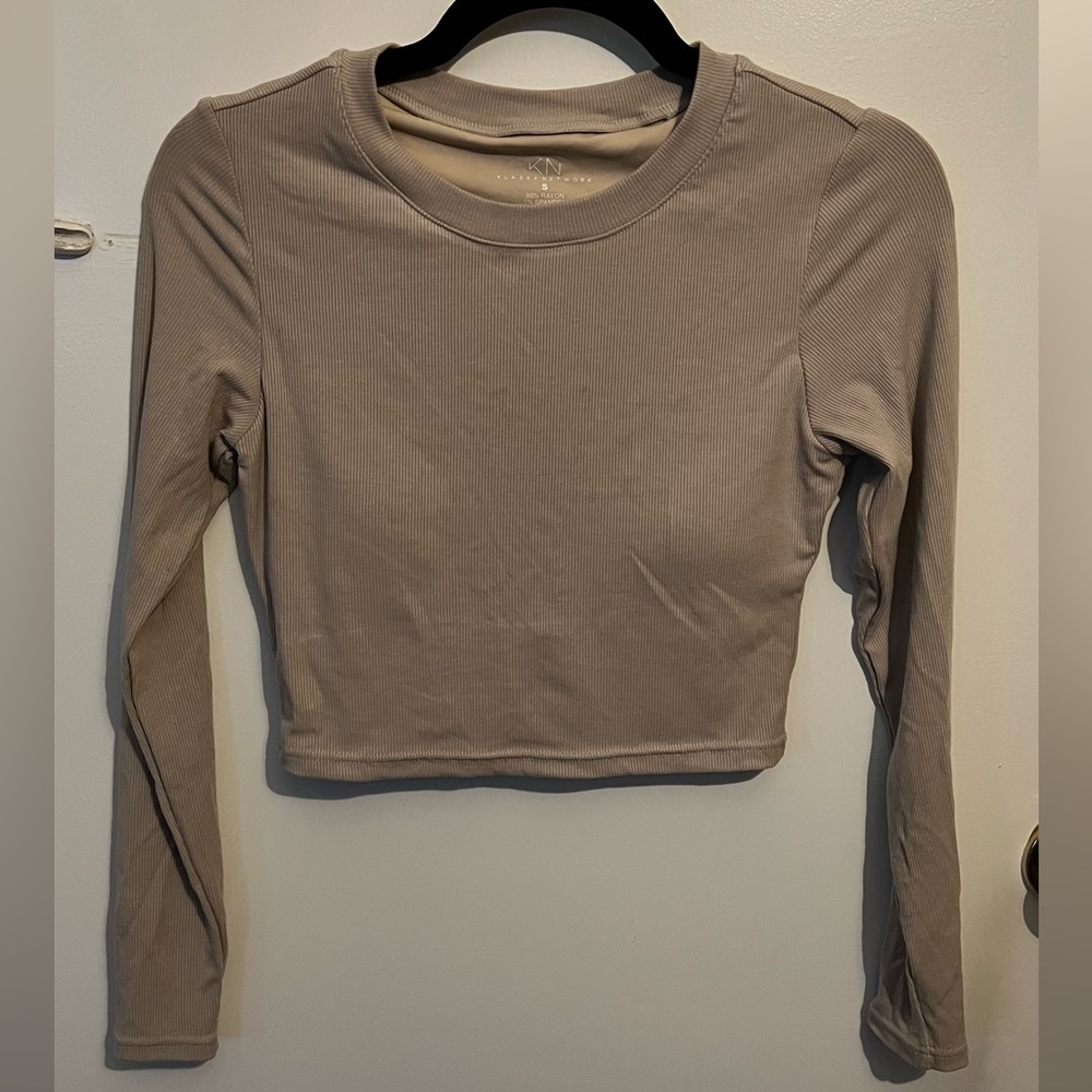 RIBBED LONG SLEEVE BRAMI (CROP)